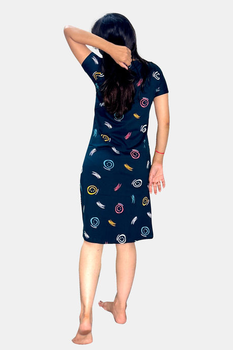 Sweetmoon Long T Shirt Nightdress - Blue — image 2